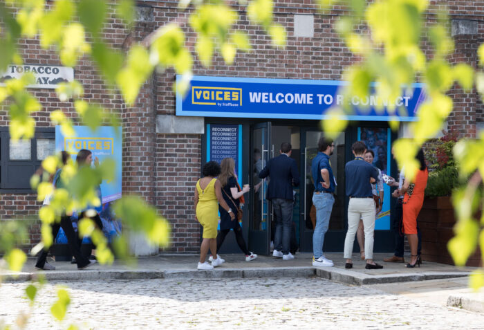 London corporate event photography. A business conference at Tobacco Dock
