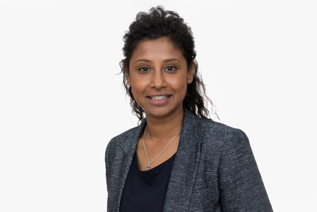 Corporate staff headshots photographed for a Surrey business team