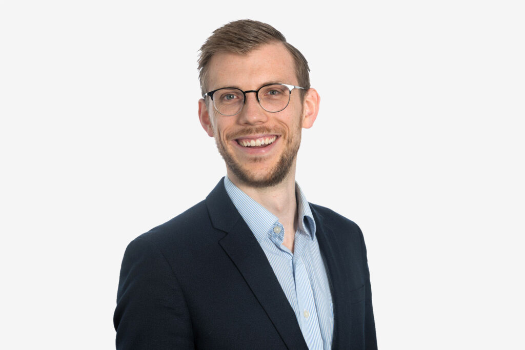 Croydon business LinkedIn profile photo taken on a white background