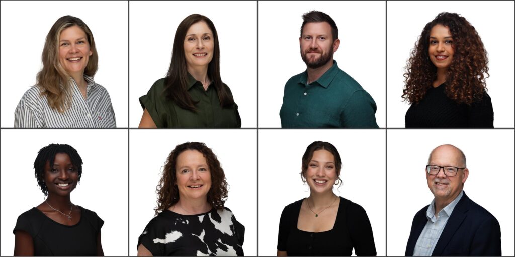 Digital background business headshots in London - white background example