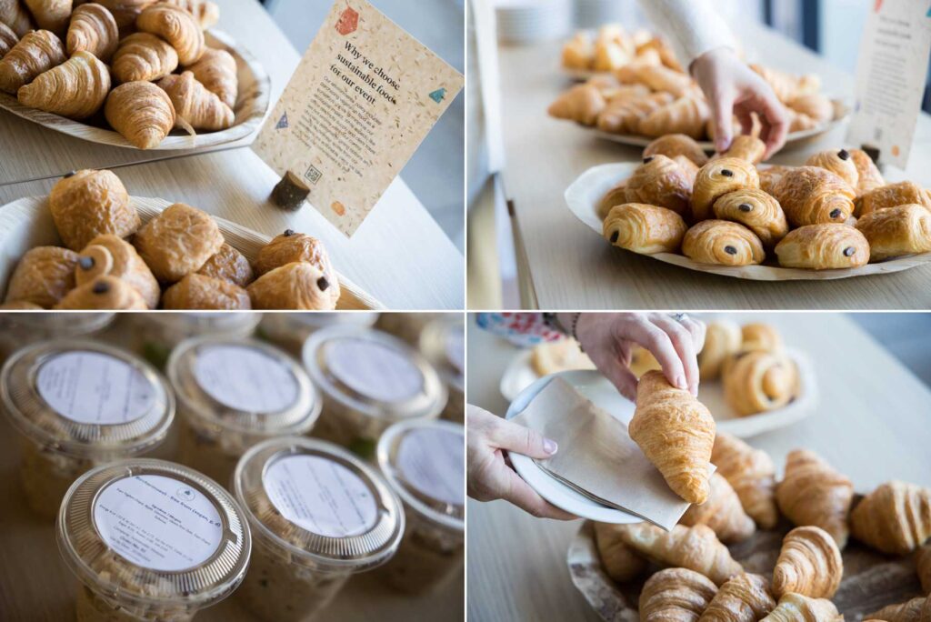 The breakfast served at a London business event and captured in the photography